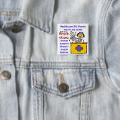 GEZONDHEIDSPASSEN VIERKANTE BUTTON 5,1 CM (In situ)