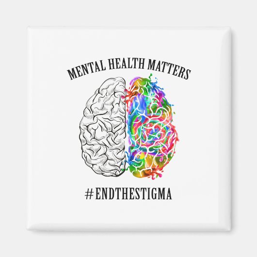 Gezondheidsproblemen beëindigen het stigma 1 magneet (Voorkant)