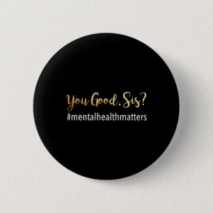 Gezondheidsproblemen Bewustzijn Menselijke Hersene Ronde Button 5,7 Cm