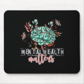 Gezondheidsproblemen Bloem Geest Hersenen Zelfzorg Muismat (Voorkant)