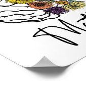 Gezondheidsproblemen Bloemen Hersenen Geestelijk G Poster (Hoek)