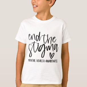 Gezondheidsproblemen Bloemen Hersenen Graphic Eind T-shirt