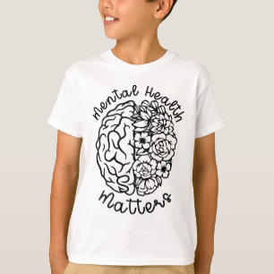 Gezondheidsproblemen Bloemen Menselijke Hersenziek T-shirt