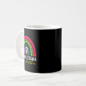 Gezondheidsproblemen Einde van het Stigma Rainbow  Koffiemok (Voorkant links)
