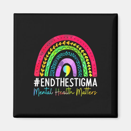 Gezondheidsproblemen Einde van het Stigma Rainbow Magneet (Voorkant)