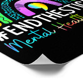 Gezondheidsproblemen Einde van het Stigma Rainbow Poster (Hoek)