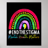 Gezondheidsproblemen Einde van het Stigma Rainbow Poster (Voorkant)