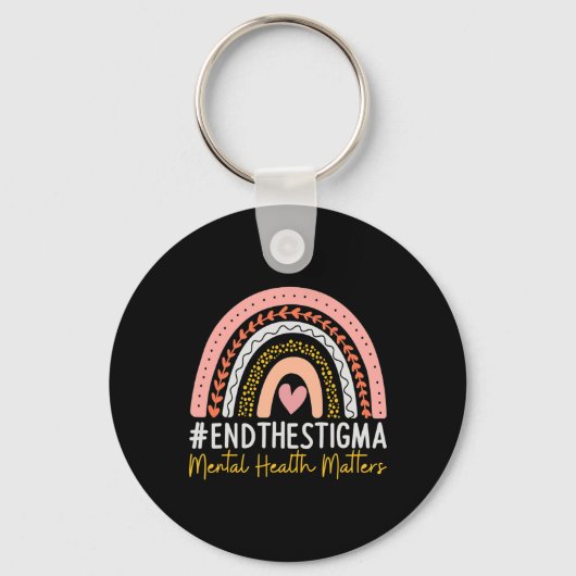 Gezondheidsproblemen Einde van het Stigma Rainbow Sleutelhanger (Voorkant)