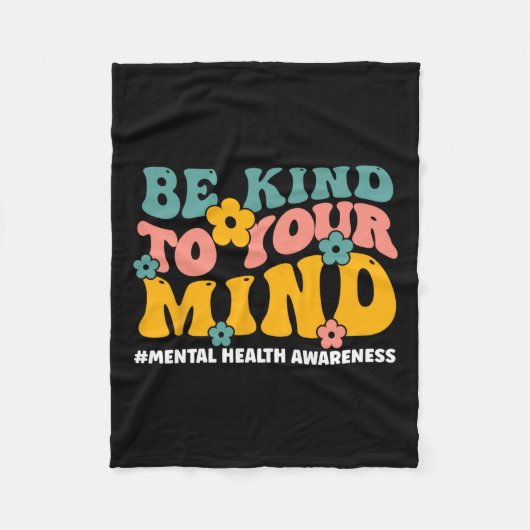 Gezondheidsproblemen Eindigen het stigma Mental He Fleece Deken (Voorkant)