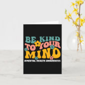 Gezondheidsproblemen Eindigen het stigma Mental He Kaart (Gele Bloem)