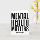 Gezondheidsproblemen Eindigen het stigma Mental He Kaart (Gele Bloem)