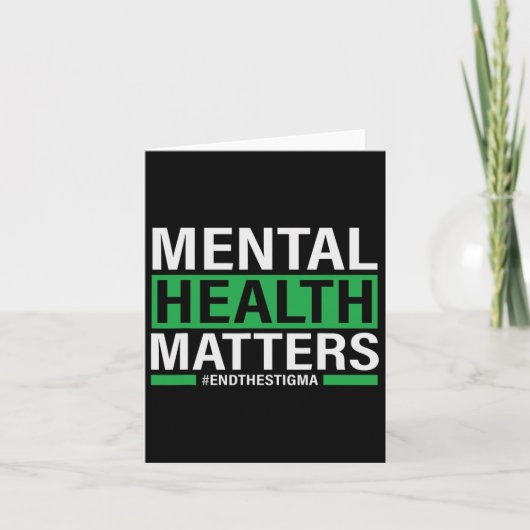 Gezondheidsproblemen Eindigen het stigma Mental He Kaart (Voorkant)