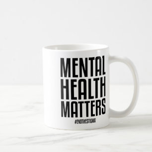 Gezondheidsproblemen Eindigen het stigma Mental He Koffiemok