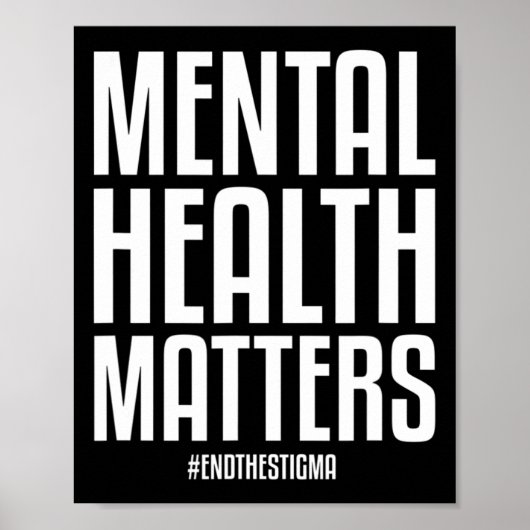 Gezondheidsproblemen Eindigen het stigma Mental He Poster (Voorkant)
