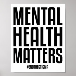 Gezondheidsproblemen Eindigen het stigma Mental He Poster