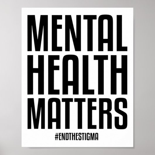 Gezondheidsproblemen Eindigen het stigma Mental He Poster (Voorkant)