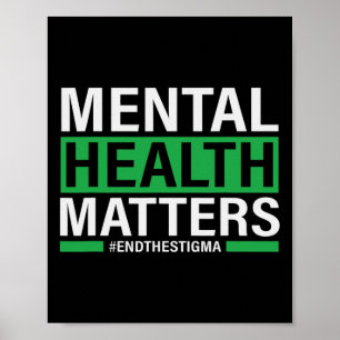 Gezondheidsproblemen Eindigen het stigma Mental He Poster