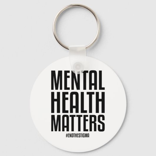 Gezondheidsproblemen Eindigen het stigma Mental He Sleutelhanger (Voorkant)