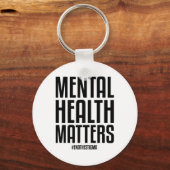 Gezondheidsproblemen Eindigen het stigma Mental He Sleutelhanger (Voorkant)