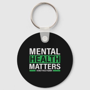Gezondheidsproblemen Eindigen het stigma Mental He Sleutelhanger