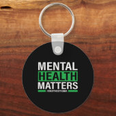 Gezondheidsproblemen Eindigen het stigma Mental He Sleutelhanger (Voorkant)