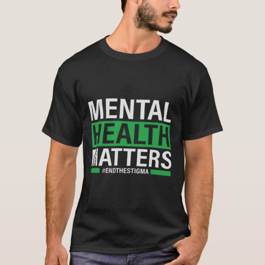 Gezondheidsproblemen Eindigen het stigma Mental He T-shirt (Voorkant)