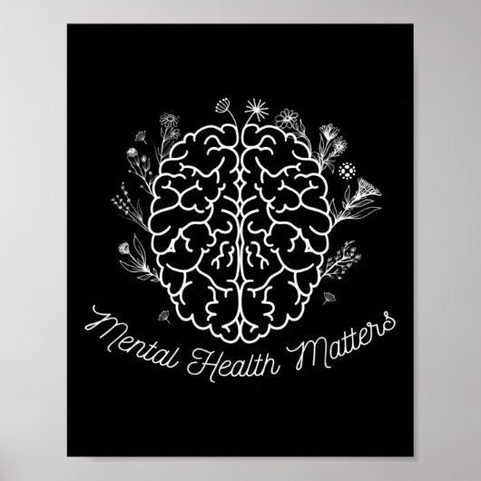 Gezondheidsproblemen Geschenk Menselijk Brein Ziek Poster (Voorkant)