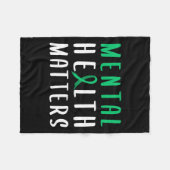 Gezondheidsproblemen Groen lint Fleece Deken (Voorkant (Horizontaal))