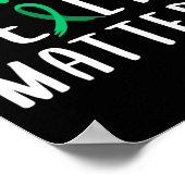 Gezondheidsproblemen Groen lint Poster (Hoek)