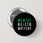 Gezondheidsproblemen Groen lint Ronde Button 5,7 Cm (Voorkant /achterkant)