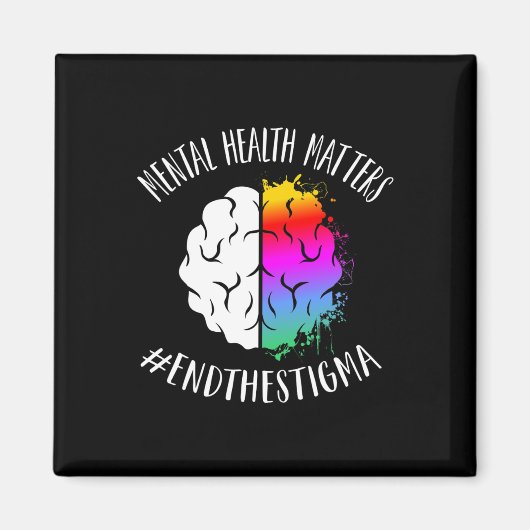 Gezondheidsproblemen Happy End Stigma Awareness Gr Magneet (Voorkant)