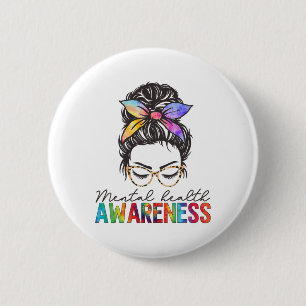 Gezondheidsproblemen Hersenziekte Geestelijke gezo Ronde Button 5,7 Cm