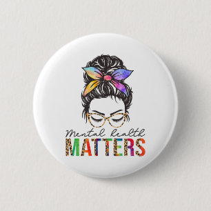 Gezondheidsproblemen Hersenziekte Geestelijke gezo Ronde Button 5,7 Cm