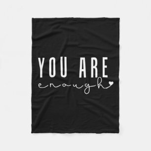 Gezondheidsproblemen Je bent genoeg zelfliefde vro Fleece Deken