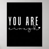 Gezondheidsproblemen Je bent genoeg zelfliefde vro Poster (Voorkant)