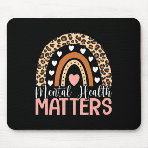Gezondheidsproblemen Leopard Print Boho Rainbow Aw Muismat