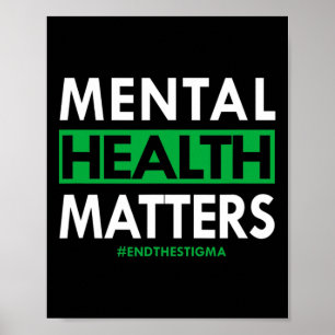 Gezondheidsproblemen maken een einde aan het stigm poster