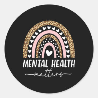 Gezondheidsproblemen Menselijke hersenziekte Bewus Ronde Sticker