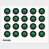 Gezondheidsproblemen Mentaal bewustzijn Leopard Ra Ronde Sticker (Vel)