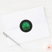 Gezondheidsproblemen Mentaal bewustzijn Leopard Ra Ronde Sticker (Envelop)