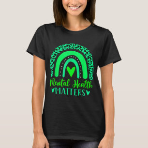 Gezondheidsproblemen Mentaal bewustzijn Leopard Ra T-shirt
