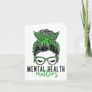 Gezondheidsproblemen Messy Bun Vrouw Neurodiversit Kaart