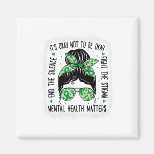 Gezondheidsproblemen rommelig Bun Mental Health Aw Magneet