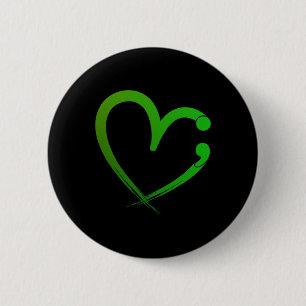 Gezondheidsproblemen Semicolon Hartbewustzijn Maan Ronde Button 5,7 Cm