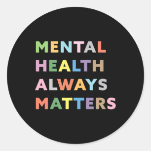 Gezondheidsproblemen Therapie Counseling Awareness Ronde Sticker
