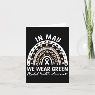 Gezondheidsproblemen We Draag Green Mental Health Kaart