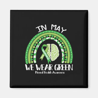 Gezondheidsproblemen We Draag Green Mental Health  Magneet