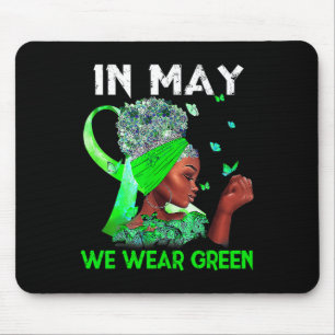 Gezondheidsproblemen We Draag Green Mental Health Muismat