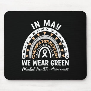 Gezondheidsproblemen We Draag Green Mental Health Muismat