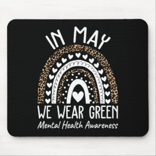 Gezondheidsproblemen We Draag Green Mental Health Muismat